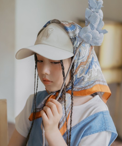 GLOBAL WORK(グローバルワーク)の「洗えるドライメッシュCAP/キッズ/666195(キャップ・キッズ・オフホワイト/ライトベージュ/ライトブルー/ブラック/キャメル/ブラック系その他・MEDIUM/LARGE)」の15枚目の写真