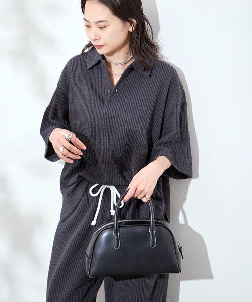 RIDING HIGH(ライディングハイ)の「別注【RIDING HIGH/ライディングハイ】サッカーシャツ(シャツ/ブラウス・レディース・キャメル/ブルー/ブラック系その他・FREE)」の2枚目の写真