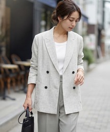 STYLE DELI（スタイルデリ）の「メッシュ生地の袖口折り返しジャケット 