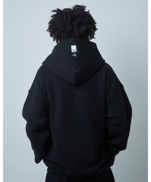 COMMON BASE(コモンベース)の「ID ZIP SWEAT HOODIE | BOKUNOU COMMON(パーカー・メンズ・ヘザーグレー/ブラック・S-M/L-XL)」の18枚目の写真