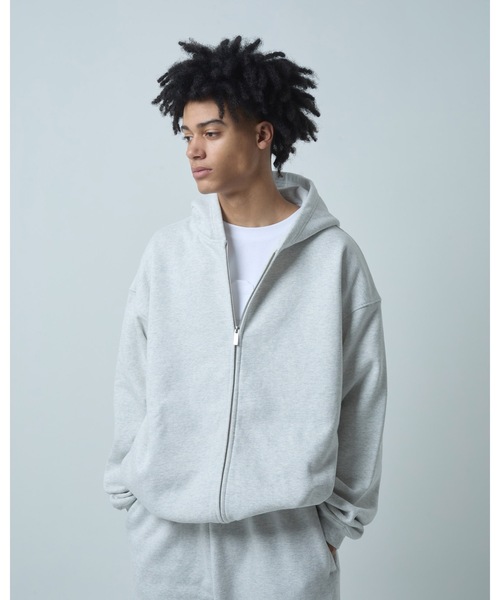 COMMON BASE(コモンベース)の「ID ZIP SWEAT HOODIE | BOKUNOU COMMON(パーカー・メンズ・ヘザーグレー/ブラック・S-M/L-XL)」の9枚目の写真