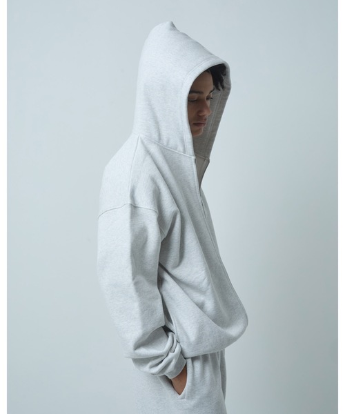 COMMON BASE(コモンベース)の「ID ZIP SWEAT HOODIE | BOKUNOU COMMON(パーカー・メンズ・ヘザーグレー/ブラック・S-M/L-XL)」の6枚目の写真