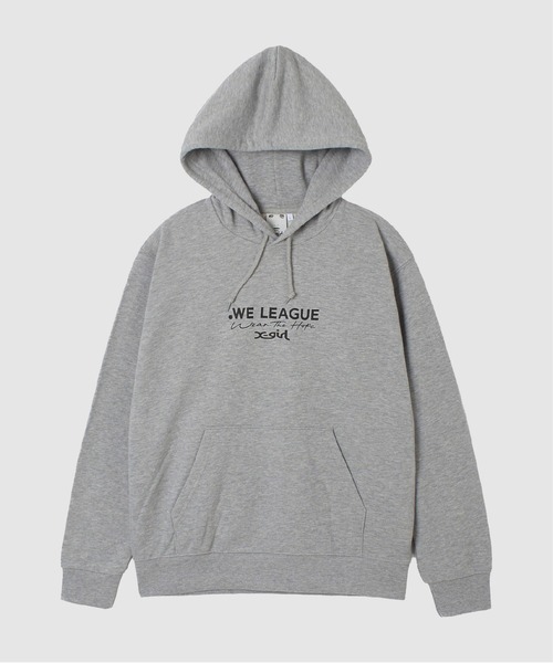 X-girl SPORTS(エックスガールスポーツ)の「WE LIMITED SWEAT HOODIE(スウェット・メンズ・グレー/ブラック・X-LARGE/XX-LARGE/SMALL/LARGE/MEDIUM)」の1枚目の写真