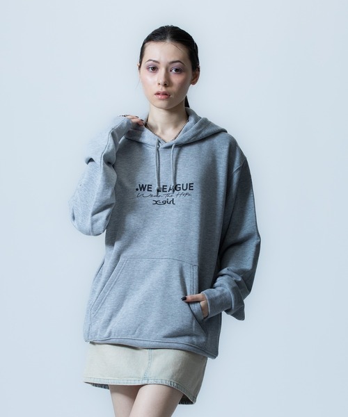 X-girl SPORTS(エックスガールスポーツ)の「WE LIMITED SWEAT HOODIE(スウェット・メンズ・グレー/ブラック・X-LARGE/XX-LARGE/SMALL/LARGE/MEDIUM)」の3枚目の写真