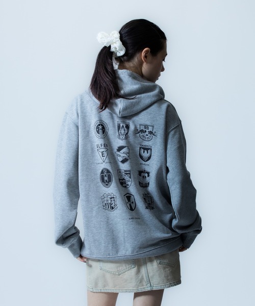 X-girl SPORTS(エックスガールスポーツ)の「WE LIMITED SWEAT HOODIE(スウェット・メンズ・グレー/ブラック・X-LARGE/XX-LARGE/SMALL/LARGE/MEDIUM)」の4枚目の写真