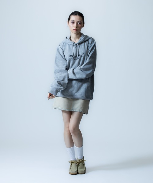 X-girl SPORTS(エックスガールスポーツ)の「WE LIMITED SWEAT HOODIE(スウェット・メンズ・グレー/ブラック・X-LARGE/XX-LARGE/SMALL/LARGE/MEDIUM)」の5枚目の写真