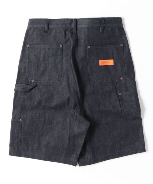 LFYT（エルエフワイティー）の「LFYT ラファイエット - DOUBLE KNEE DENIM PAINTER SHORTS ハーフパンツ LS261302（デニムパンツ・メンズ・インディゴブルー/ライトブルー・34inch/36inch/38inch/32inch）」の11枚目の写真