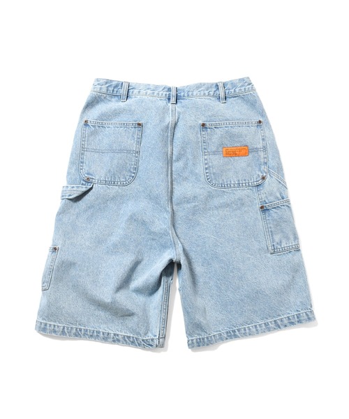 LFYT（エルエフワイティー）の「LFYT ラファイエット - DOUBLE KNEE DENIM PAINTER SHORTS ハーフパンツ LS261302（デニムパンツ・メンズ・インディゴブルー/ライトブルー・34inch/36inch/38inch/32inch）」の7枚目の写真
