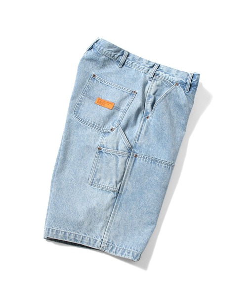 LFYT（エルエフワイティー）の「LFYT ラファイエット - DOUBLE KNEE DENIM PAINTER SHORTS ハーフパンツ LS261302（デニムパンツ・メンズ・インディゴブルー/ライトブルー・34inch/36inch/38inch/32inch）」の22枚目の写真