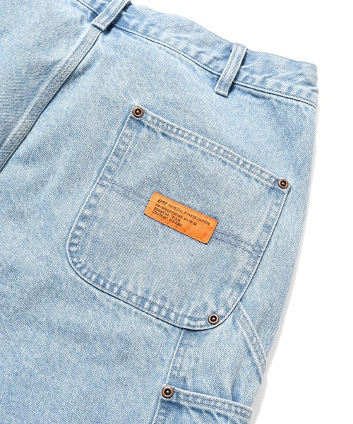 LFYT（エルエフワイティー）の「LFYT ラファイエット - DOUBLE KNEE DENIM PAINTER SHORTS ハーフパンツ LS261302（デニムパンツ・メンズ・インディゴブルー/ライトブルー・34inch/36inch/38inch/32inch）」の21枚目の写真