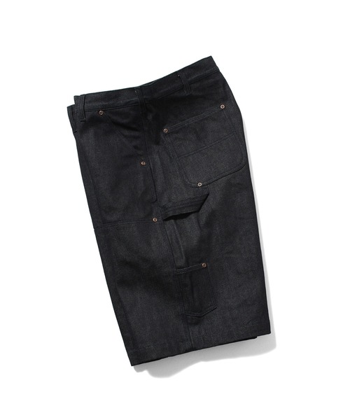 LFYT（エルエフワイティー）の「LFYT ラファイエット - DOUBLE KNEE DENIM PAINTER SHORTS ハーフパンツ LS261302（デニムパンツ・メンズ・インディゴブルー/ライトブルー・34inch/36inch/38inch/32inch）」の18枚目の写真
