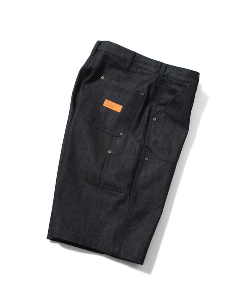 LFYT（エルエフワイティー）の「LFYT ラファイエット - DOUBLE KNEE DENIM PAINTER SHORTS ハーフパンツ LS261302（デニムパンツ・メンズ・インディゴブルー/ライトブルー・34inch/36inch/38inch/32inch）」の17枚目の写真