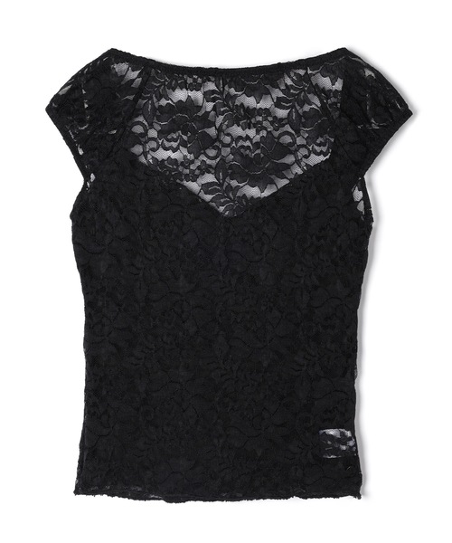 M DOLLY(エムドリー)の「Lace emma ribbon tops / レースエマリボントップス(その他トップス・レディース・ブラック/ホワイト・FREE)」の18枚目の写真