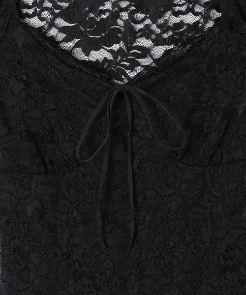 M DOLLY(エムドリー)の「Lace emma ribbon tops / レースエマリボントップス(その他トップス・レディース・ブラック/ホワイト・FREE)」の19枚目の写真