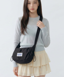 BSMT（ベースメントアーカイブ）の「WL-Line ナイロンストリングクロスバッグ_ブラック（メッセンジャーバッグ）」