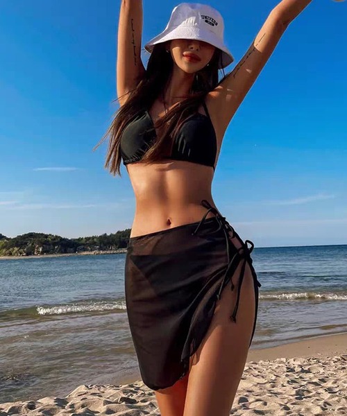 セール】水着 レディース セパレート ラップスカート付 ダブル