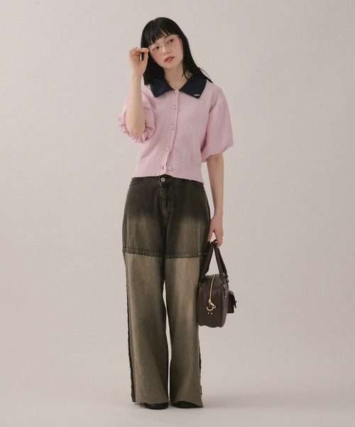 spangle puff knit / スパンコールパフニット（ニット/セーター