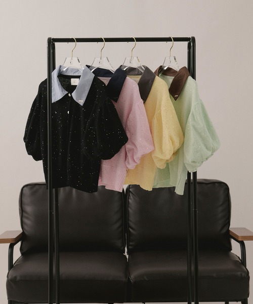 スパンコールパフニット loin nuit ロワンニュイ spangle puff knit