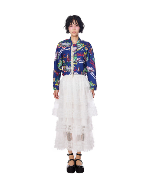 GREEDILOUS(グリディアス)の「Racing Club Print Beads Jumper(その他アウター・レディース・その他・X-SMALL/SMALL/MEDIUM/LARGE)」の1枚目の写真