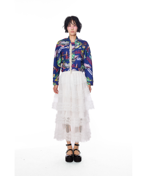 GREEDILOUS(グリディアス)の「Racing Club Print Beads Jumper(その他アウター・レディース・その他・X-SMALL/SMALL/MEDIUM/LARGE)」の2枚目の写真