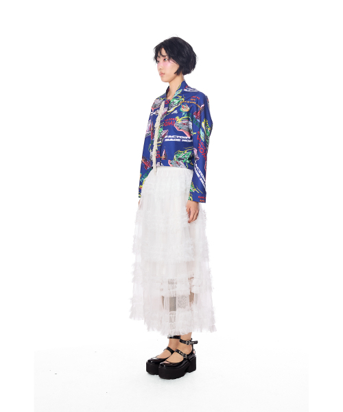 GREEDILOUS(グリディアス)の「Racing Club Print Beads Jumper(その他アウター・レディース・その他・X-SMALL/SMALL/MEDIUM/LARGE)」の3枚目の写真