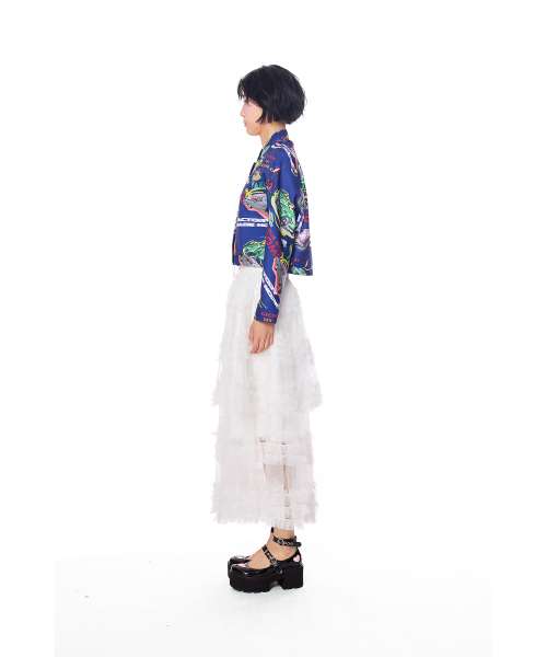 GREEDILOUS(グリディアス)の「Racing Club Print Beads Jumper(その他アウター・レディース・その他・X-SMALL/SMALL/MEDIUM/LARGE)」の4枚目の写真