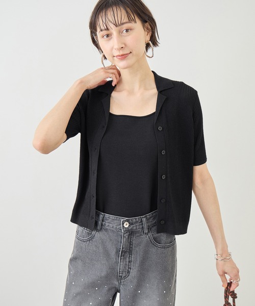 ROPE' PICNIC(ロペピクニック)の「サマーブークレーカラーカーディガン(カーディガン/ボレロ・レディース・ピンク/ライトグレー/ブラック/オフホワイト・FREE)」の20枚目の写真