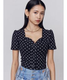 EMODA | フロントボタンショートトップ(Tシャツ/カットソー)