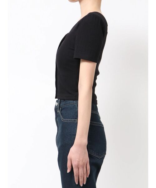 EMODA（エモダ）の「フロントボタンショートトップ（Tシャツ/カットソー・レディース・ライム/ホワイト/その他/ブラック・FREE）」の20枚目の写真