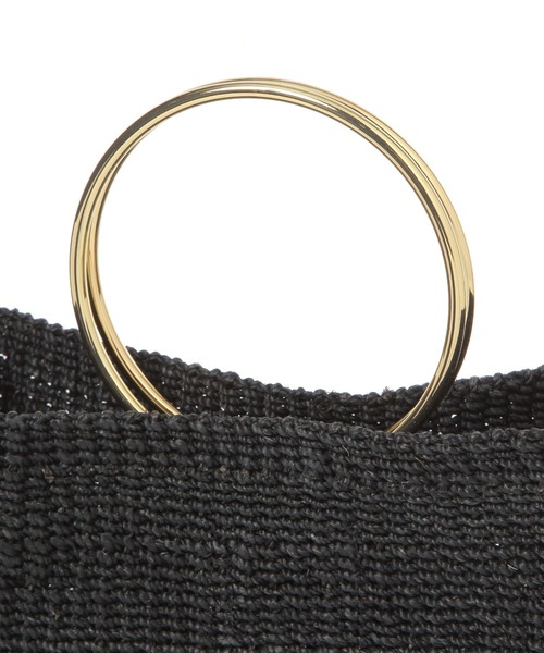 Elura(エルーラ)の「≪COTTO/コット≫リングカゴBAG/646466(トートバッグ・レディース・ホワイト系その他5/ブラック・FREE)」の13枚目の写真