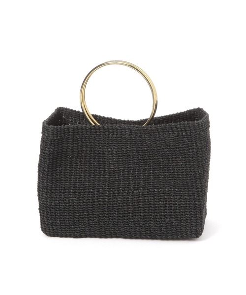 COTTO(コトゥー)の「≪COTTO/コット≫リングカゴBAG/646466(トートバッグ・レディース・ホワイト系その他5/ブラック・FREE)」の19枚目の写真