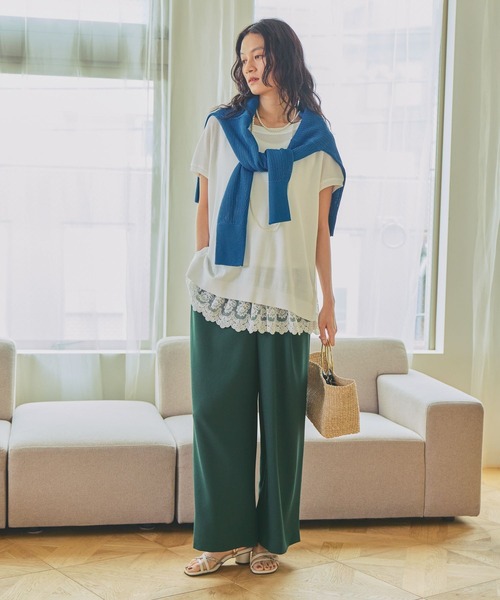 COTTO(コトゥー)の「≪COTTO/コット≫リングカゴBAG/646466(トートバッグ・レディース・ホワイト系その他5/ブラック・FREE)」の3枚目の写真