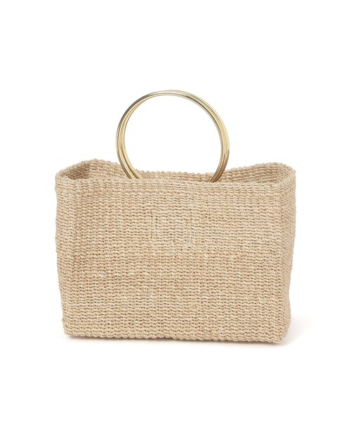 COTTO(コトゥー)の「≪COTTO/コット≫リングカゴBAG/646466(トートバッグ・レディース・ホワイト系その他5/ブラック・FREE)」の6枚目の写真