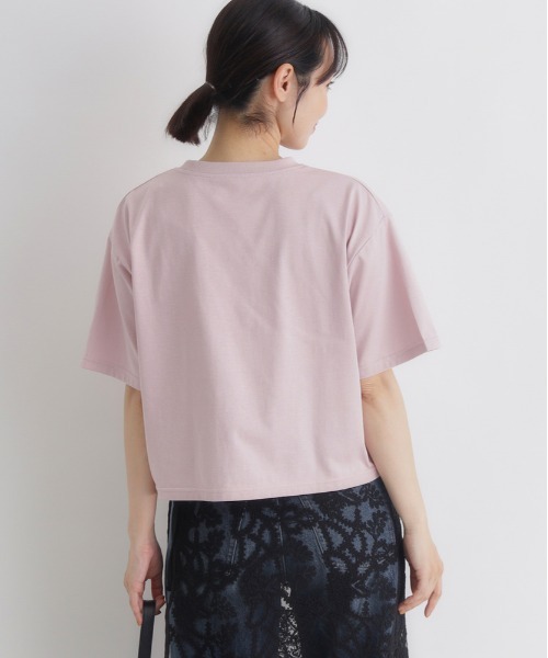 Right-on（ライトオン）の「HONEYSUCKLE ROSE(ハニーサックルローズ)ネコプリントショートTシャツ（Tシャツ/カットソー・レディース・ホワイト/ダークグレー/ライトピンク・L/M）」の20枚目の写真