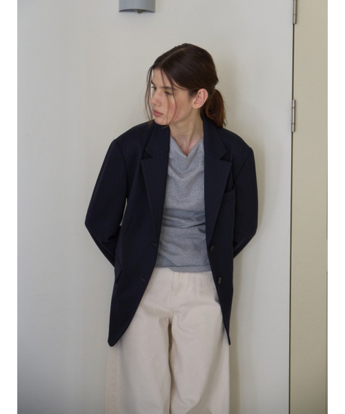 UNNOUT（アナウト）の「DRAPED SHIRRING T-SHIRT GREY（Tシャツ/カットソー・レディース・その他・FREE）」の2枚目の写真