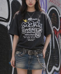 【ba】〔Mark Gonzales ARTWORK COLLECTION〕アソートアートデザイン 半袖クルーネックTシャツ 刺繍/サガラ刺繍/ワッペン
