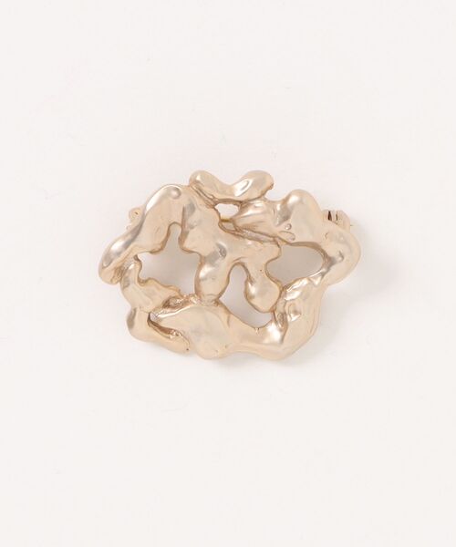 Scrap Book(スクラップブック)の「【Sea’ds mara】Nature motif brooch(ブローチ/コサージュ・レディース・ブラック/ゴールド・FREE)」の2枚目の写真