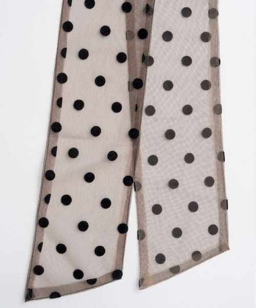 MAISON SPECIAL(メゾンスペシャル)の「Multifabric Bow Tie/マルチファブリックボウタイ(バンダナ/スカーフ・レディース・ブラック/ホワイト/ブラウン・FREE)」の8枚目の写真