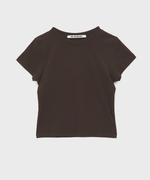 BLACKUP（ブラックアップ）の「[MADE] セルニーラウンドネック半袖Tシャツ（Tシャツ/カットソー・レディース・ホワイト/ピンク/ブラウン/ブラック・FREE）」の18枚目の写真