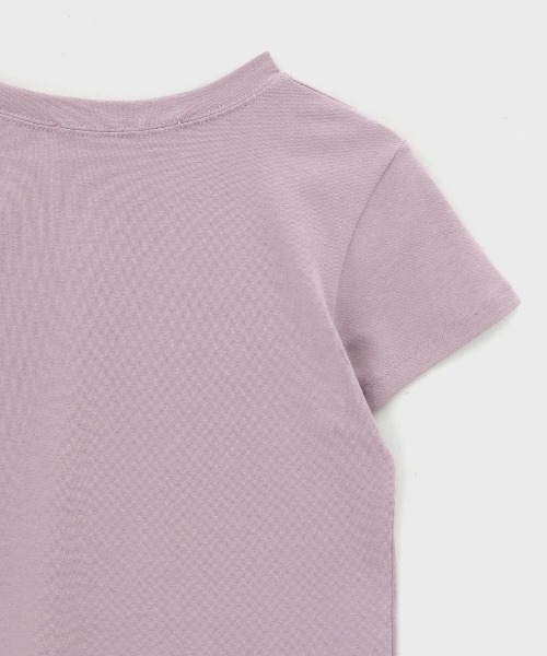 BLACKUP（ブラックアップ）の「[MADE] セルニーラウンドネック半袖Tシャツ（Tシャツ/カットソー・レディース・ホワイト/ピンク/ブラウン/ブラック・FREE）」の12枚目の写真
