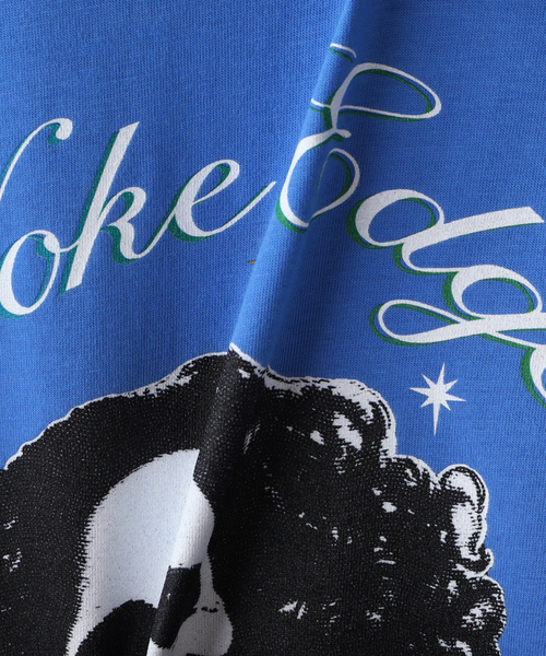 WOKE EDGE（ウォークエッジ）の「WOKE EDGE / ウォークエッジ Skull Star Tee（Tシャツ/カットソー・メンズ・ブラック/ブルー・MEDIUM/LARGE）」の6枚目の写真