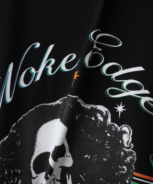 WOKE EDGE（ウォークエッジ）の「WOKE EDGE / ウォークエッジ Skull Star Tee（Tシャツ/カットソー・メンズ・ブラック/ブルー・MEDIUM/LARGE）」の4枚目の写真