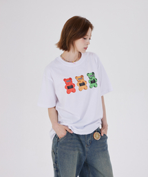 CRIMINALS BEAR T-SHIRT(WHITE)