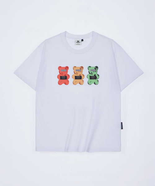 DYSFUNCT（ディスファンクト）の「CRIMINALS BEAR T-SHIRT(WHITE)（Tシャツ/カットソー・レディース・その他・SMALL/MEDIUM/LARGE）」の4枚目の写真