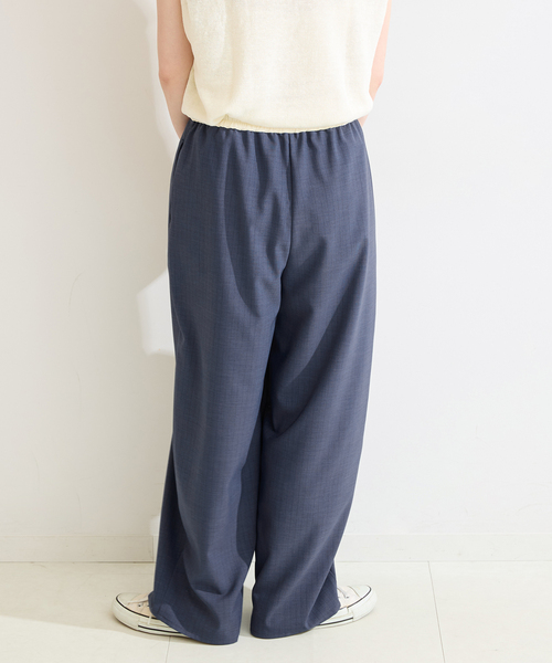 B.C STOCK(ベーセーストック)の「ウォッシャブル / ピンストライプボリュームパンツ(スラックス・レディース・カーキ/チャコールグレー/ネイビー・FREE)」の21枚目の写真
