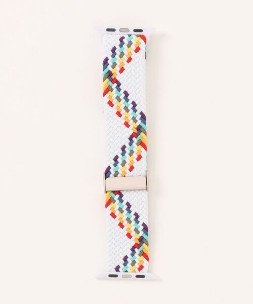 Fun & Daily(ファンアンドデイリー)の「Nylon Braid Strap For APPLE WATCH / アップルウオッチバンド(デジタル腕時計・レディース・ブラック系その他3/ブラック系その他2/パープル系その他/ブラック/ホワイト系その他/マルチ・B/A)」の7枚目の写真