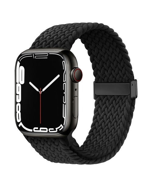 Fun & Daily(ファンアンドデイリー)の「Nylon Braid Strap For APPLE WATCH / アップルウオッチバンド(デジタル腕時計・レディース・ブラック系その他3/ブラック系その他2/パープル系その他/ブラック/ホワイト系その他/マルチ・B/A)」の2枚目の写真