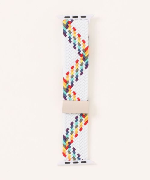 Fun & Daily(ファンアンドデイリー)の「Nylon Braid Strap For APPLE WATCH / アップルウオッチバンド(デジタル腕時計・レディース・ブラック系その他3/ブラック系その他2/パープル系その他/ブラック/ホワイト系その他/マルチ・B/A)」の9枚目の写真