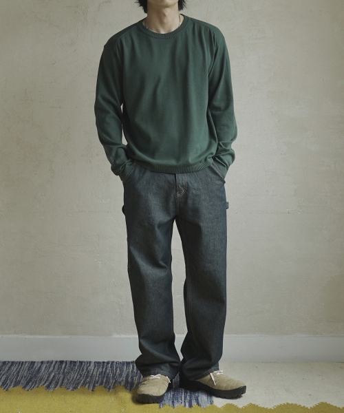 SIIIIDO(シド)の「EVERYWHERE FRONT CT LINE COMFORT KNIT #3(ニット/セーター・メンズ・ダークグリーン・2/3)」の3枚目の写真