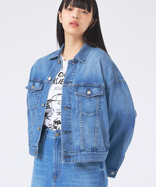 Healthy denim(ヘルシーデニム)の「【Healthy denim/ヘルシーデニム】デニムジャケット/Latte/ラテ/ジャケット(シャツ/ブラウス・レディース・インディゴブルー・1)」の1枚目の写真